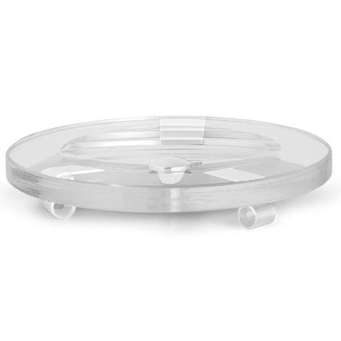 Bertocci Cinquecento Мыльница со стеклянной чашей, настольная, цвет: белый 110 0531 0200