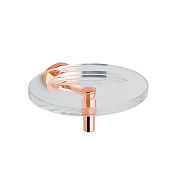 Bertocci Cinquecento Мыльница со стеклянной чашей, подвесная, цвет: розовое золото 110 0501 5500