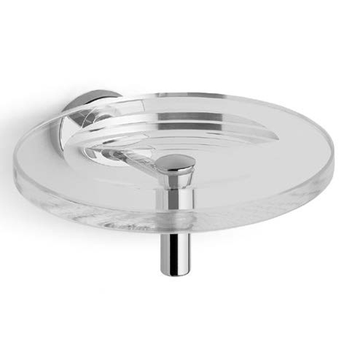 Bertocci Cinquecento Мыльница со стеклянной чашей, подвесная, цвет: хром 110 0501 0000