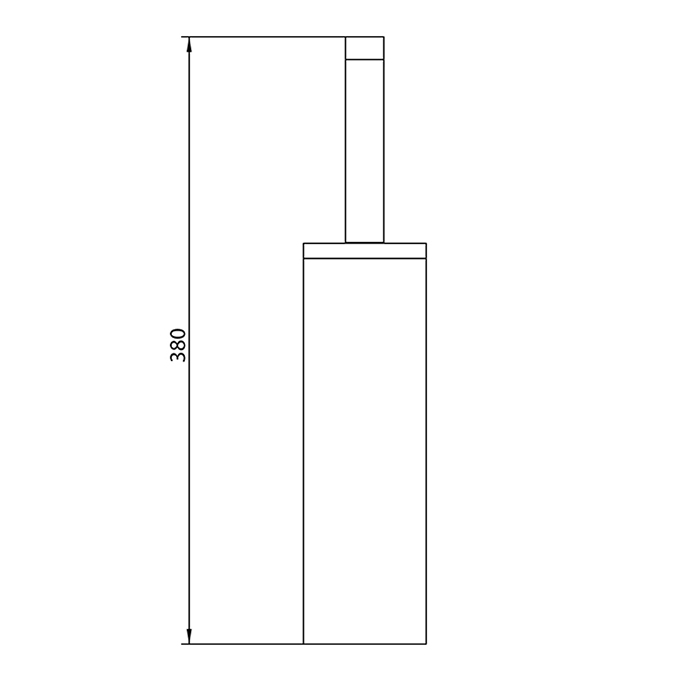 Bongio Stelth Ершик напольный, 38 см, цвет золото 24к. 30025OR00