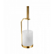 Bongio Ершик для унитаза напольный со стеклянной колбой, цвет: золото 24к. 15025OR00