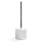 Decor Walther Porzellan DW 5100 Ершик для унитаза напольный с керамической колбой, цвет: хром 0844500