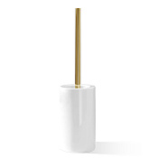 Decor Walther Porzellan DW 6100 Ершик для унитаза напольный, с керамической колбой, цвет: золото 0826052