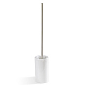 Decor Walther Porzellan DW 6150 Ершик для унитаза напольный с керамич. колбой, цвет: никель сатин. 0832334