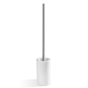 Decor Walther Porzellan DW 6150 Ершик для унитаза напольный с керамической колбой, цвет: хром 0832300