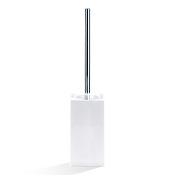 Decor Walther Porzellan DW 6200 Ершик для унитаза напольный с керамической колбой, цвет: хром 0805200