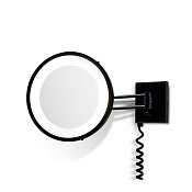 Decor Walther BS 25 PL Косметическое зеркало 22 см, подвесное, увел. 3x, цвет черный 0106860