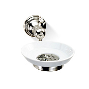 Decor Walther Classic WSS Мыльница с керамической чашей, подвесная, цвет: никель полированный 0511330