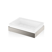 Decor Walther Corner STS Мыльница со стеклянной чашей, настольная, цвет: никель сатин. 0562634