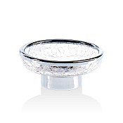 Decor Walther Crack STS Мыльница настольная, французское стекло Craquele, цвет хром 0932900