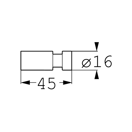 Emco System2 Крючок, цвет: хром 3575 001 01