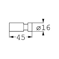 Emco System2 Крючок, цвет: хром 3575 001 01