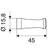 Emco Rondo2 Крючок, 4,5 cм, цвет хром 5075 001 01