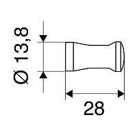 Emco Rondo2 Крючок, 2,8 cм, цвет хром 5075 001 00