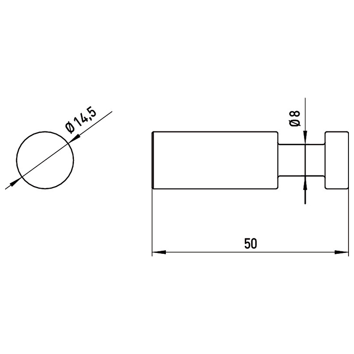 Emco Polo Крючок, 5 cм, цвет хром 0775 001 01