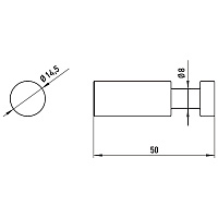 Emco Polo Крючок, 5 cм, цвет хром 0775 001 01