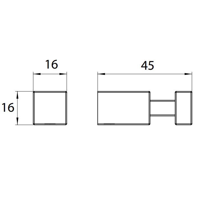 Emco Liaison Крючок, цвет хром 1875 001 02