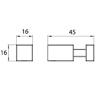Emco Liaison Крючок, цвет хром 1875 001 02