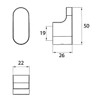 Emco Flow Крючок 5 см, цвет: хром 2775 001 00