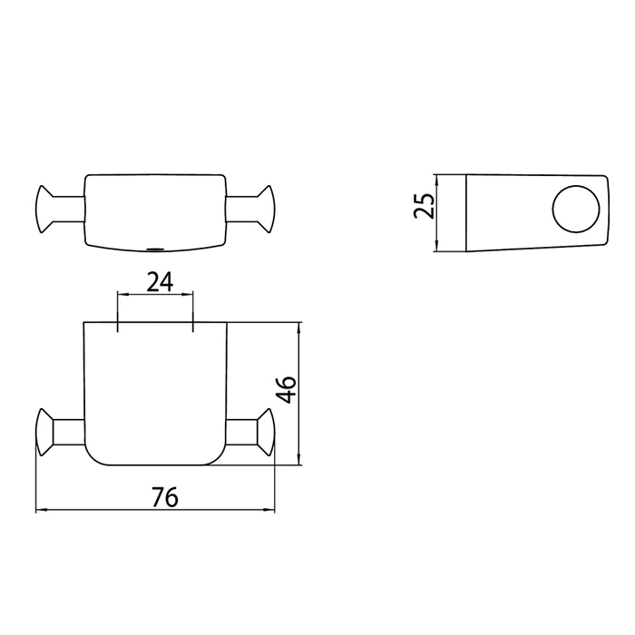 Emco Trend Двойной крючок, цвет хром 0278 001 00
