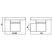 Emco System2 Мыльница настенная, прозрачное стекло, цвет: хром 3530 001 00