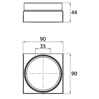 Emco Liaison Мыльница подвесная, матовое стекло, цвет: хром 1830 001 01