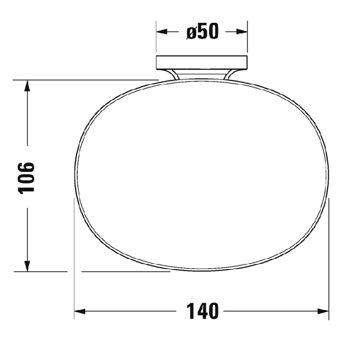 Duravit Starck T Мыльница со стеклянной чашей, подвесная, цвет: хром 0099331000