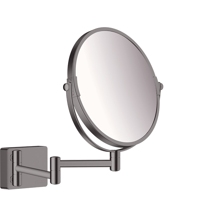 Hansgrohe AddStoris Косметическое зеркало подв., 1x и 3x увеличение, 23.6x28.3h см, цвет: графит 41791340