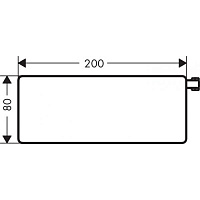 Hansgrohe Cassetta E Мыльница на штангу, матовое стекло, латунь цвет: хром 26511000