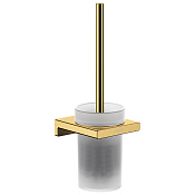 Hansgrohe AddStoris Ершик для унитаза подвесной со стеклянной колбой, цвет: золото 41752990