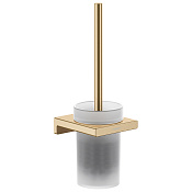 Hansgrohe AddStoris Ершик подвесной с держателем, колба матовое стекло, латунь цвет: шлиф. бронза 41752140