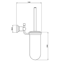 Nicolazzi Monte Croce Туалетный ёршик настенный, цвет хром 1490CR27