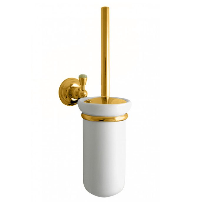 Nicolazzi Onice Ершик для унитаза подвесной, цвет золото 1490GO09O
