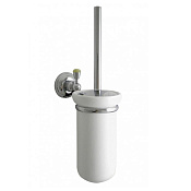 Nicolazzi Onice Ершик для унитаза подвесной с керамической колбой, цвет: хром/белый 1490CR09O