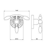 Nicolazzi Liberty Крючок подвеной, цвет хром 1081CR16