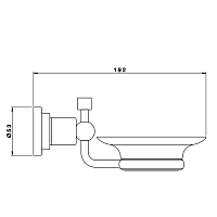 Nicolazzi Monte Croce Мыльница со стеклянной чашей, подвесная, цвет: хром 1487CR27