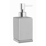 Stella Bamboo Quadro Дозатор для мыла, подвесной, керамическая колба 1012/D020, цвет: хром BQ 10104 CR00