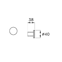 Stella Lucilla Крючок 1082, цвет хром LL 10020 CR00