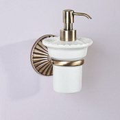 TW Retro Opal Дозатор для жидкого мыла, подвесной, керамическая колба, цвет: бронза TWOP108br