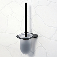 Wasserkraft Glan Ершик для унитаза подвесной, цвет: черный глянцевый K-5127