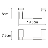 Wasserkraft Lopau Держатель туалетной бумаги K-6022