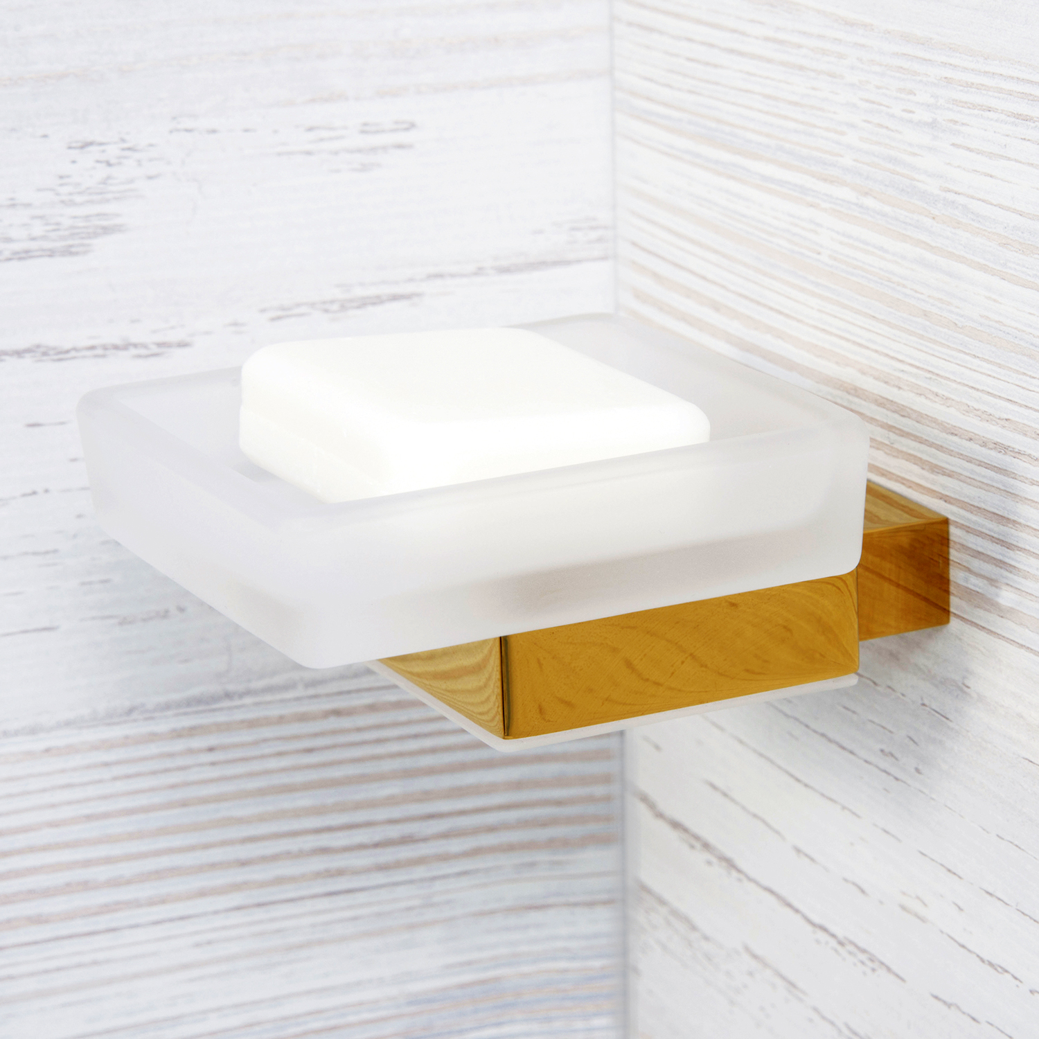 Wasserkraft Sauer Мыльница с керамической чашей, подвесная, цвет: золото K-7929