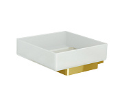 Wasserkraft Sauer Мыльница с керамической чашей, подвесная, цвет: золото K-7929