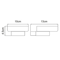 Wasserkraft Sauer Мыльница с керамической чашей, подвесная, цвет: золото K-7929