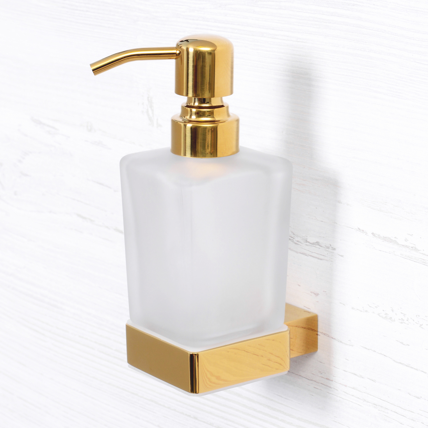 Wasserkraft Sauer Дозатор для жидкого мыла, настольный, стеклянная колба, цвет: золото матовое K-7999