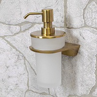 Wasserkraft Aisch Дозатор для жидкого мыла, подвесной, стеклянная колба, цвет: золото матовое K-5999