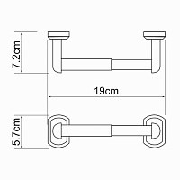 Wasserkraft Oder Держатель туалетной бумаги K-3022