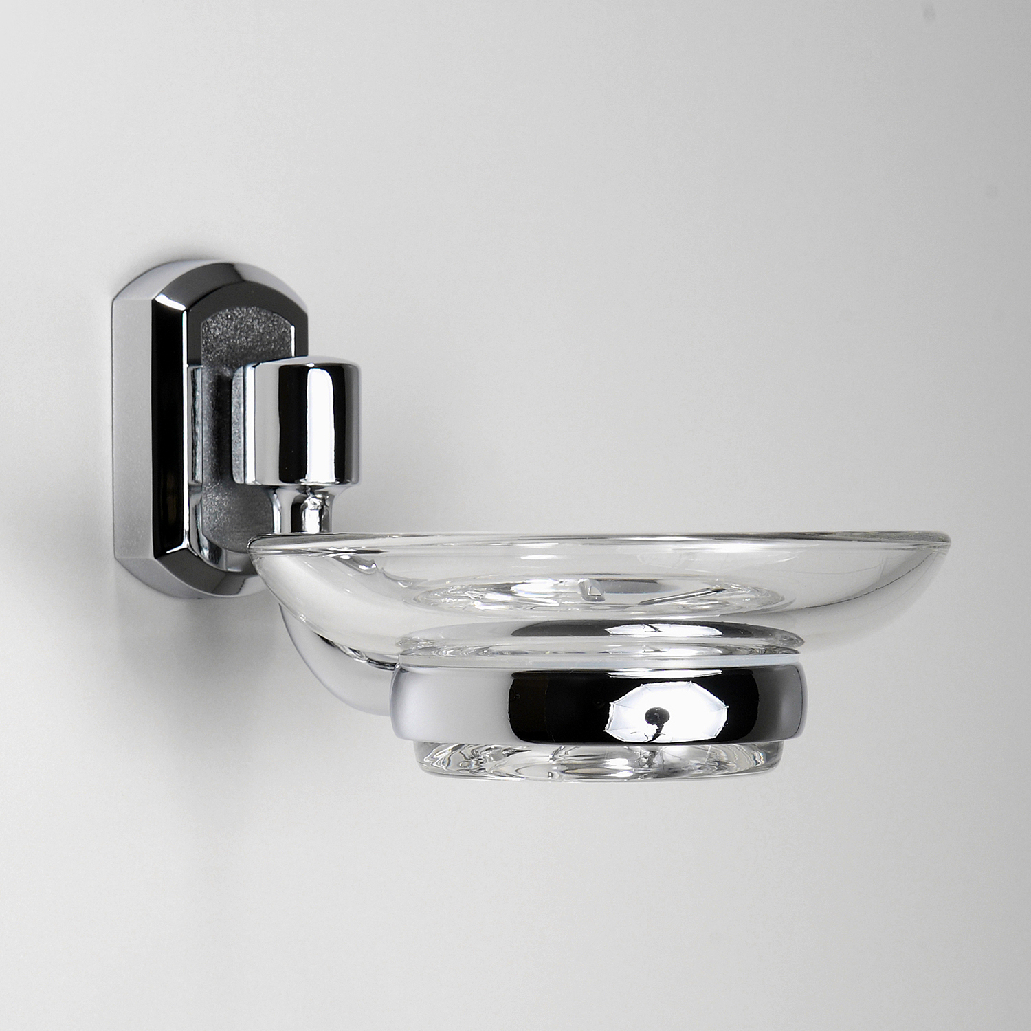 Wasserkraft Oder Мыльница со стеклянной чашей, подвесная, цвет: хром K-3029