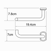 Wasserkraft Oder Держатель туалетной бумаги K-3096