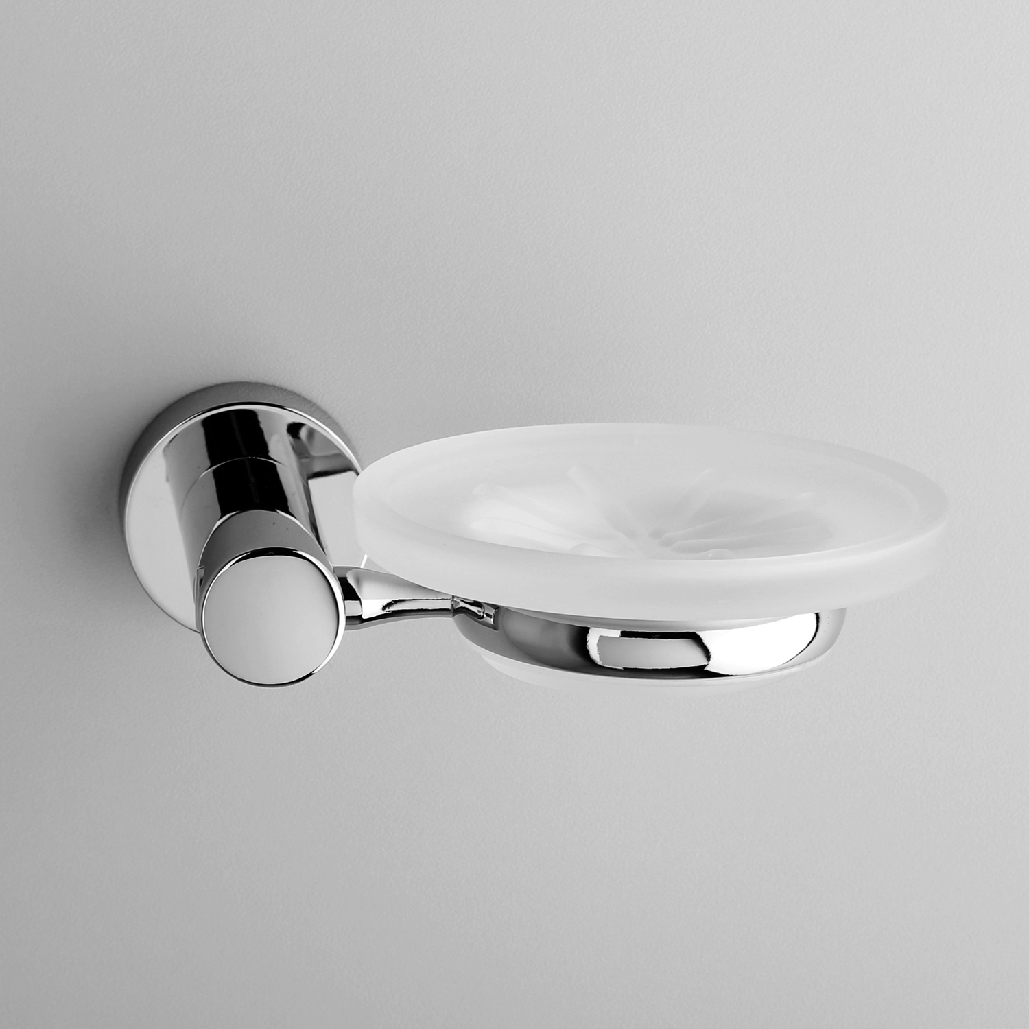 Wasserkraft Donau Мыльница со стеклянной чашей, подвесная, цвет: хром K-9429